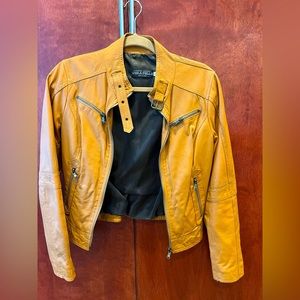 Camel Leather Jacket